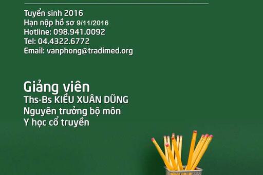 Tuyển sinh khóa kinh dịch, y dịch và lý luận y học cổ truyền nâng cao