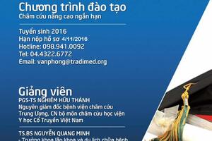 Tuyển sinh khóa châm cứu nâng cao ngắn hạn