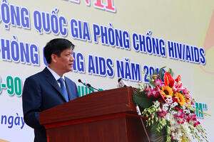 Mít tinh hưởng ứng phòng chống HIV/AIDS của bộ y tế