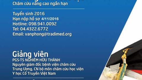 Tuyển sinh khóa châm cứu nâng cao ngắn hạn
