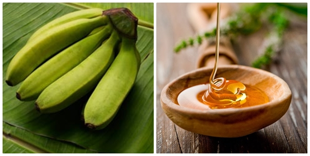 Chuối xanh và mật ong có tác dụng chữa trị bệnh đau dạ dầy